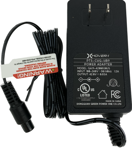 Hover 1 Hoverboard Charger Ranger PTS CHG HB9 Hover 1 Rideables