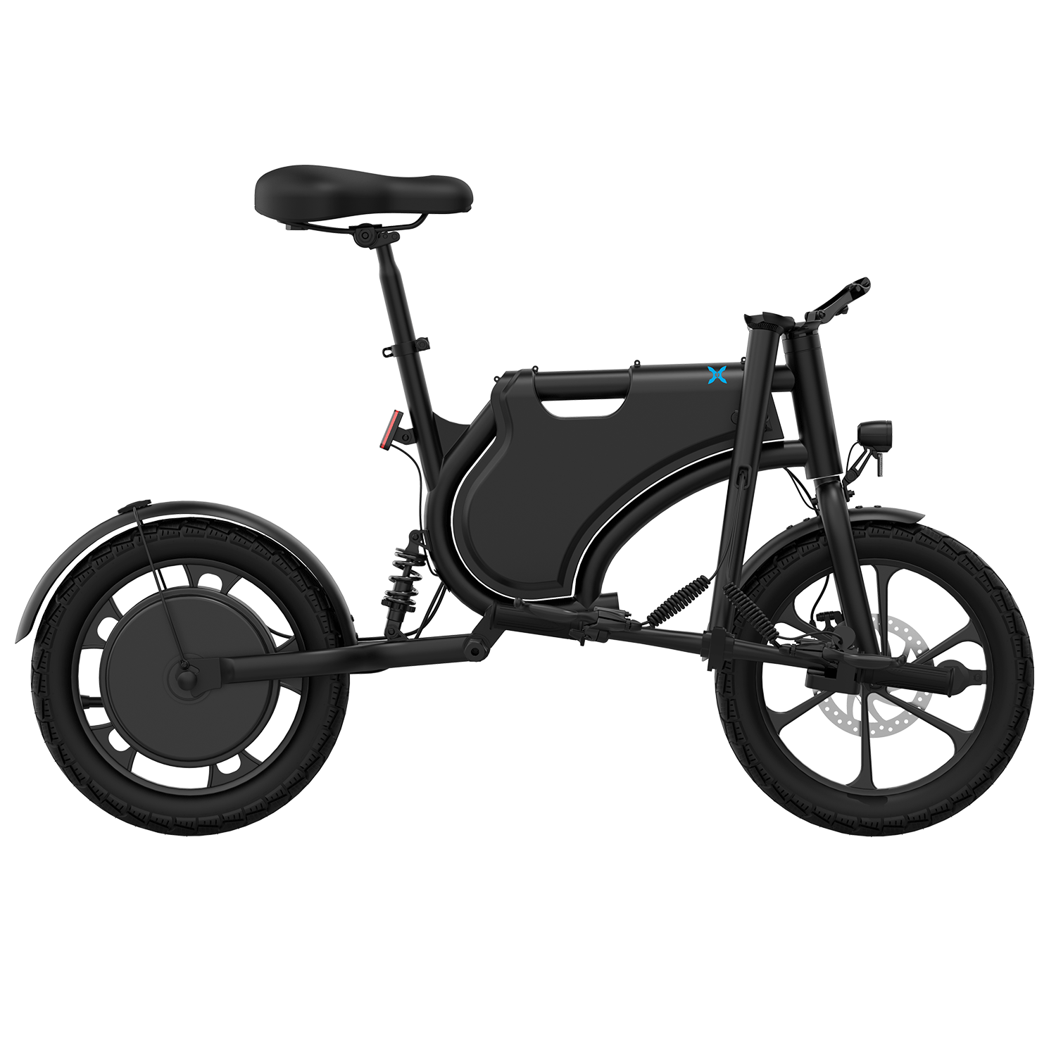 Hover-1 Zyp Folding Electric Bicycle with 20 mph Max Speed, 450W Brushless Motor, 16 Air-Filled Tires, Rear Shock Suspension, and Up to 21 Miles of Hover-1 Zyp Folding Electric Bicycle with 20 mph Max Speed, 450W Brushless Motor, 16 Air-Filled Tires, Rear Shock Suspension, and Up to 21 Miles of